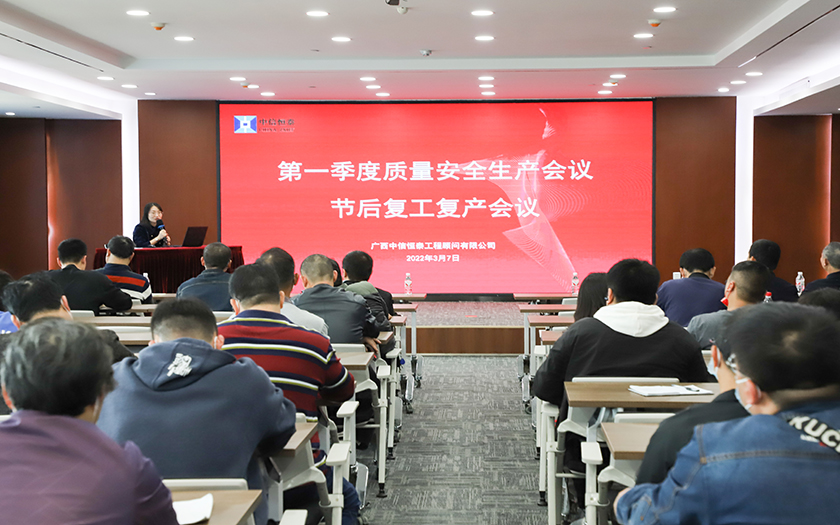 安全生產 生命至上 | 中信恒泰集團召開第一季度質量安全生產會議及節(jié)后復工復產工作會議